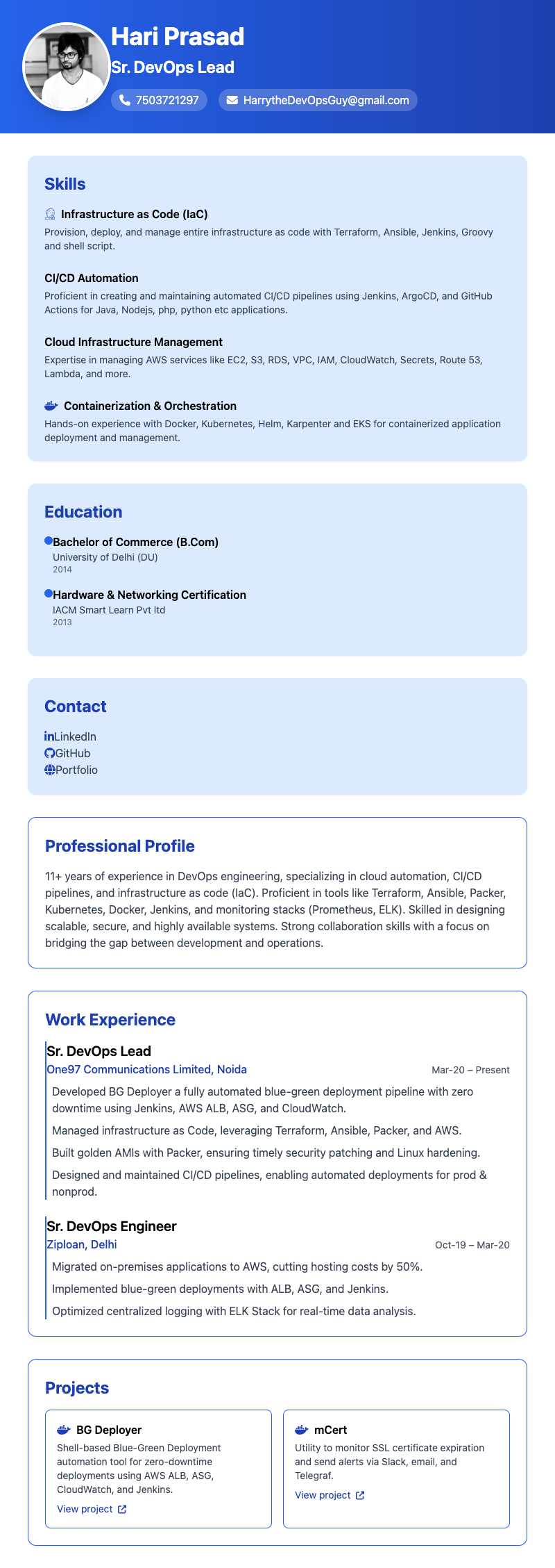 Resume Preview