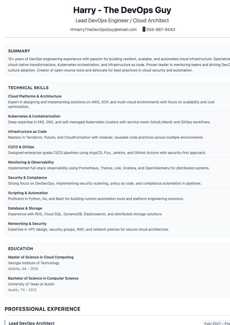compact-resume Preview