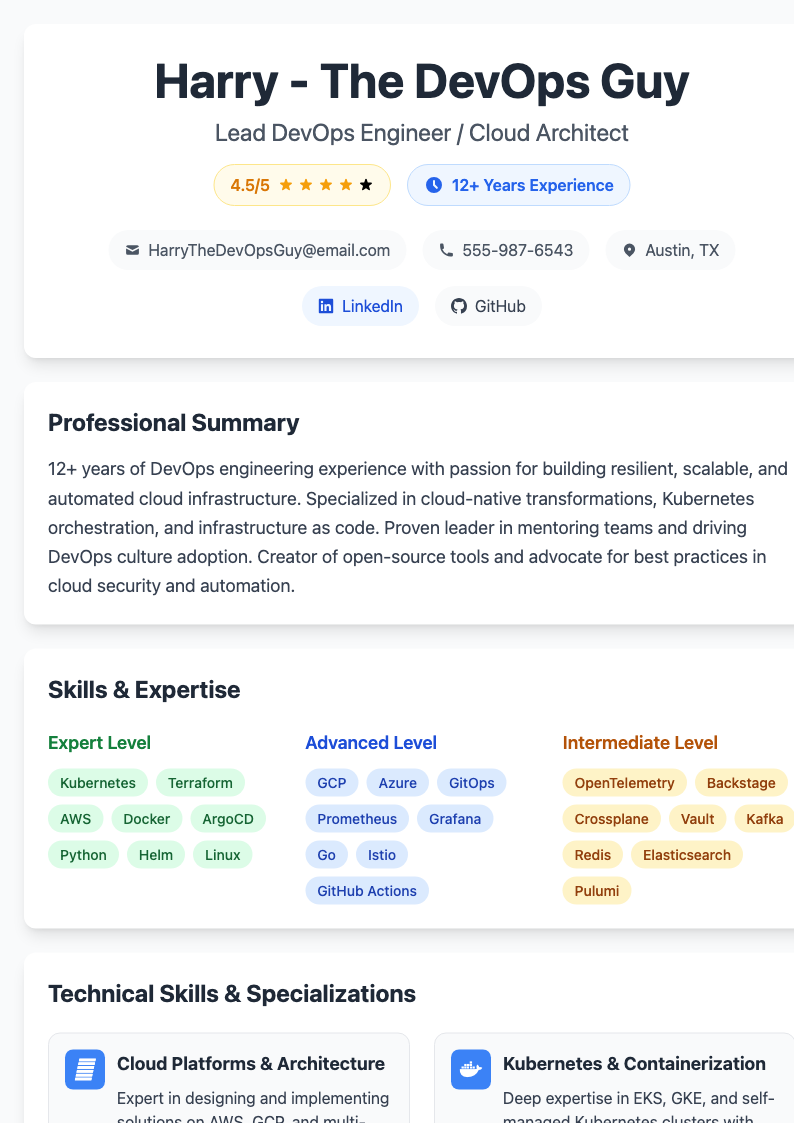 complete-resume Preview