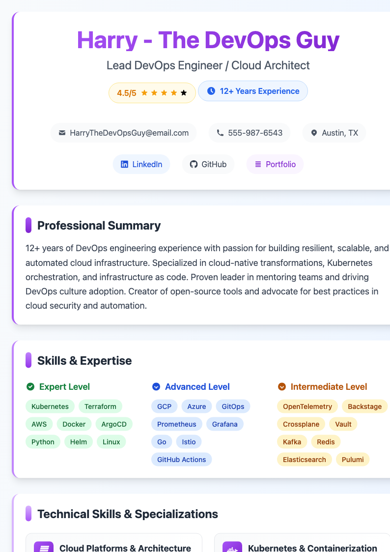comprehensive-resume Preview