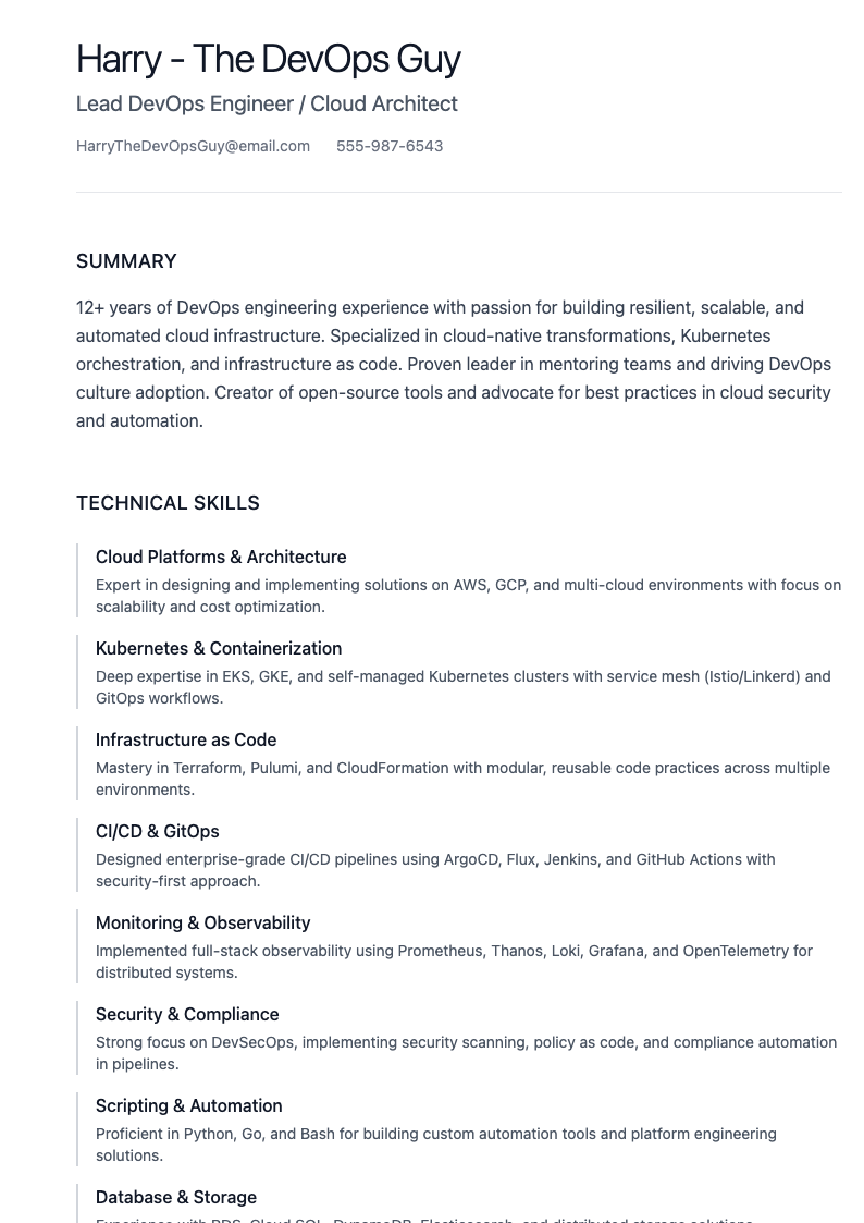 minimalist-resume Preview